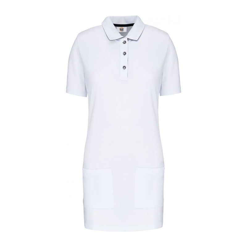LADIES’ SHORT-SLEEVED LONGLINE POLO SHIRT