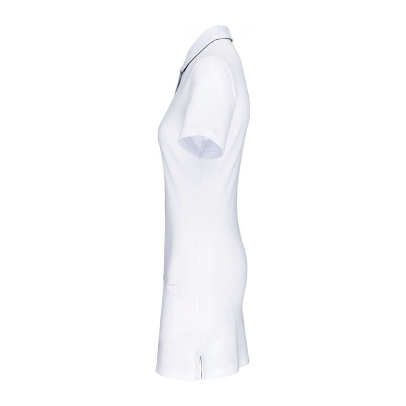 LADIES’ SHORT-SLEEVED LONGLINE POLO SHIRT