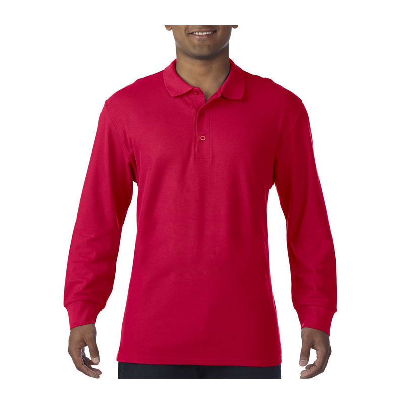 PREMIUM COTTON® ADULT LONG SLEEVE DOUBLE PIQUÉ POL