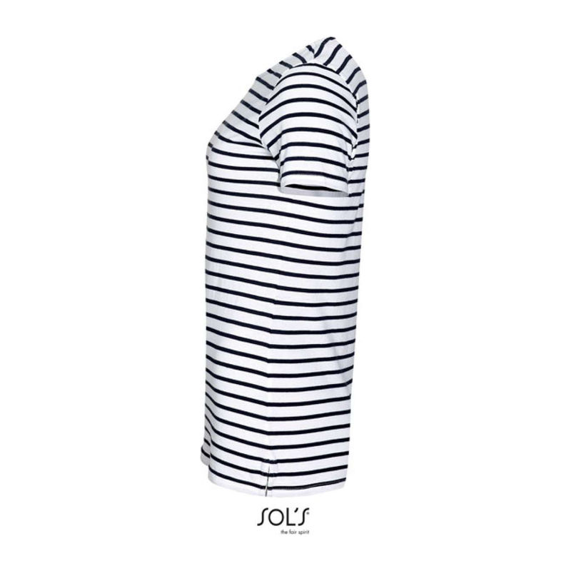 SOL'S MILES WOMEN - ROUND NECK STRIPED T-SHIRT