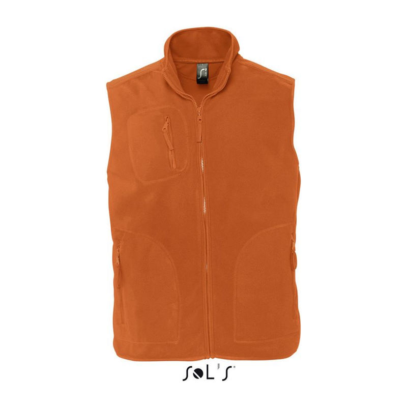SOL'S NORWAY - UNISEX SLEEVELESS FLEECE CARDIGAN
