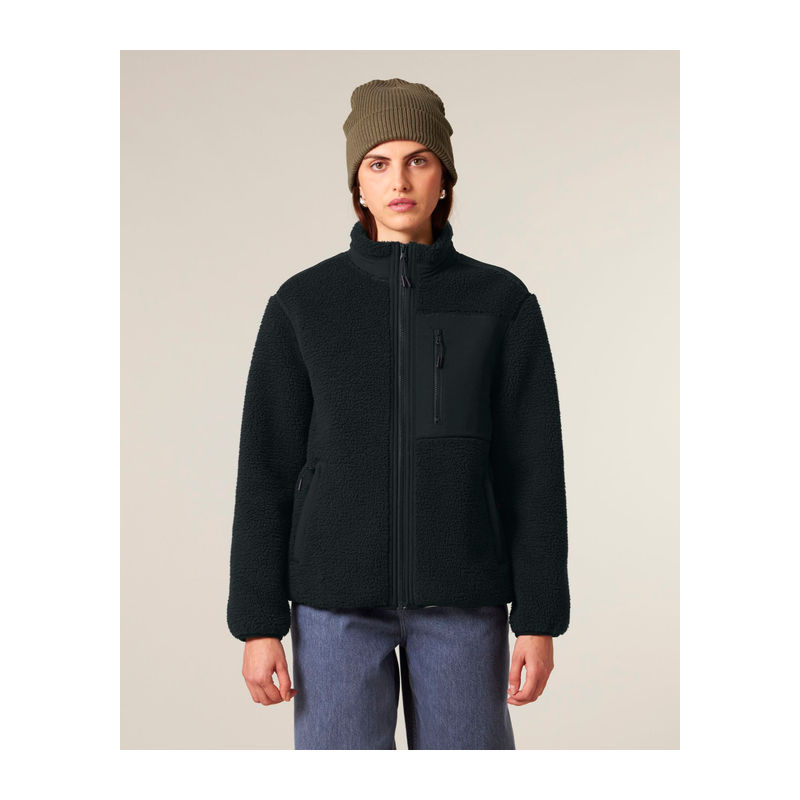 Unisex volná sherpa bunda Brooker