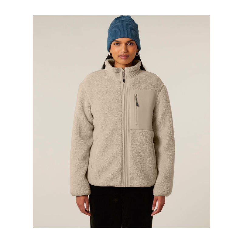 Unisex volná sherpa bunda Brooker