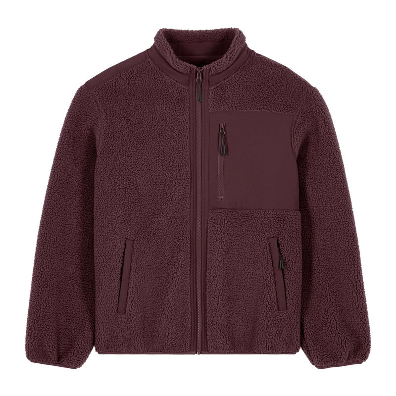 Unisex volná sherpa bunda Brooker