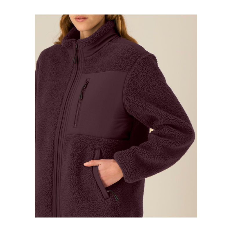 Unisex volná sherpa bunda Brooker