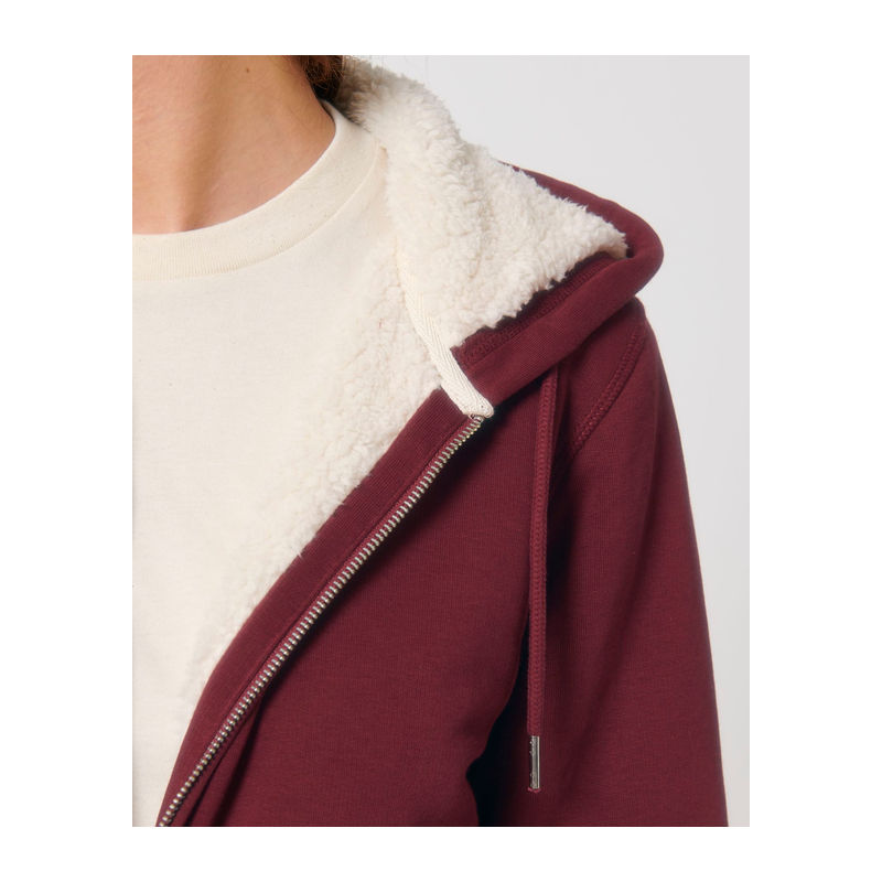 Unisex sherpa mikina Hygger Sherpa na zip