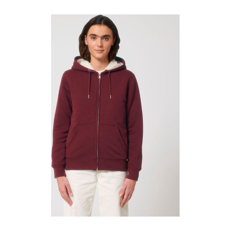 Unisex sherpa mikina Hygger Sherpa na zip