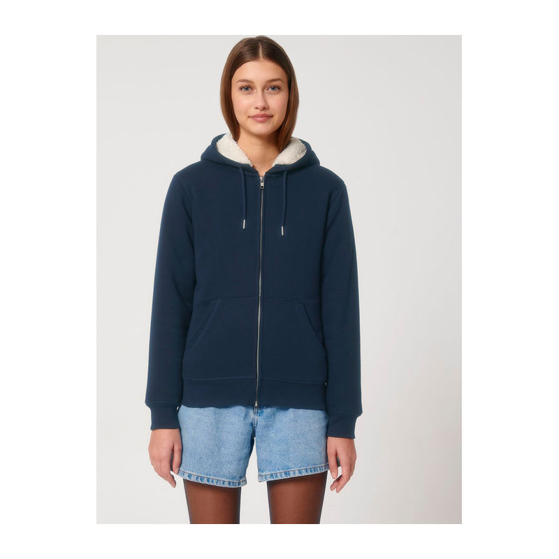 Unisex sherpa mikina Hygger Sherpa na zip