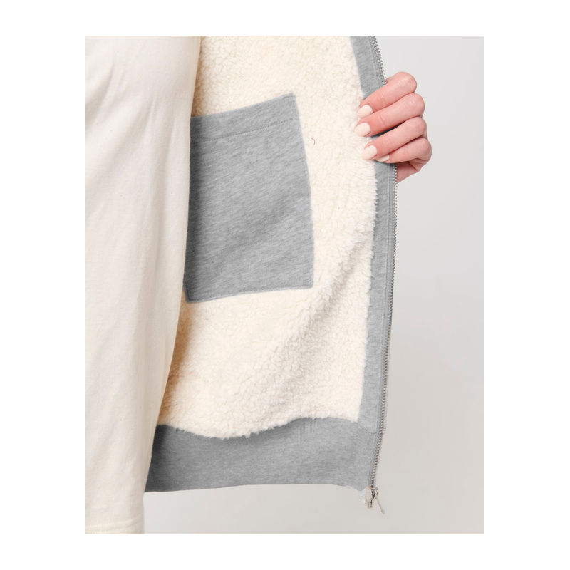 Unisex sherpa mikina Hygger Sherpa na zip