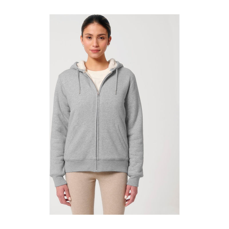 Unisex sherpa mikina Hygger Sherpa na zip