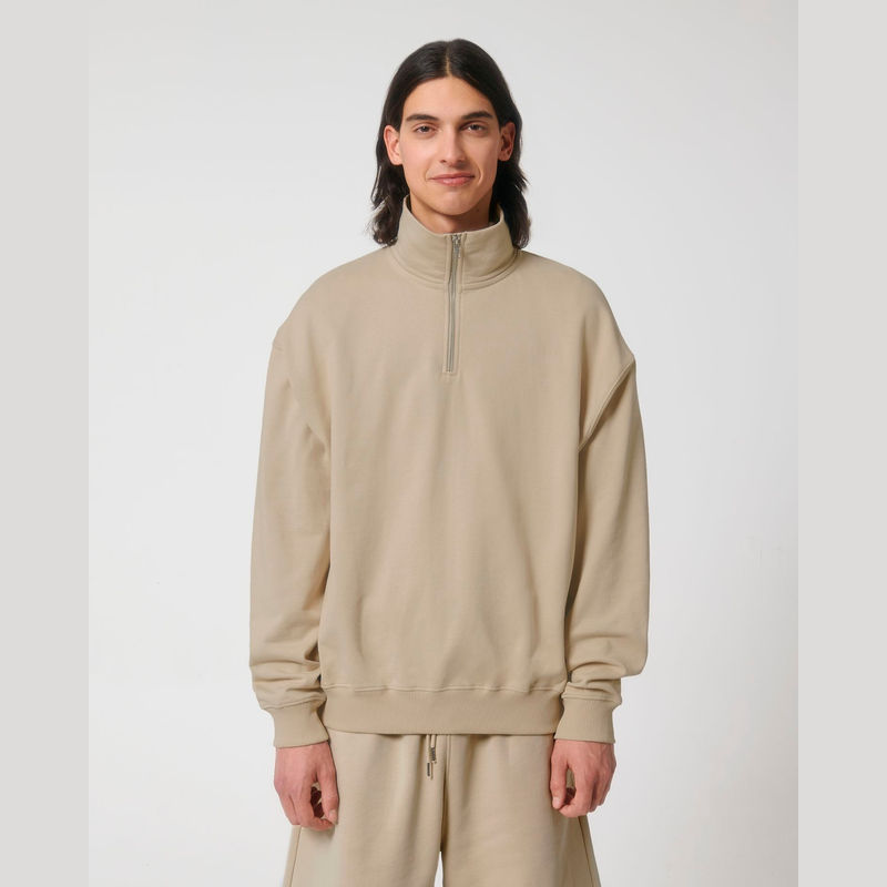 Miller Dry unisex boxy quarter zip sweatshirt