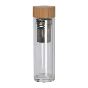 Bamboo sklenená fľaša