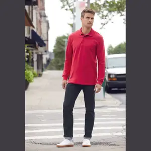 PREMIUM COTTON® ADULT LONG SLEEVE DOUBLE PIQUÉ POL
