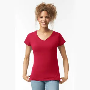 SOFTSTYLE® LADIES' V-NECK T-SHIRT