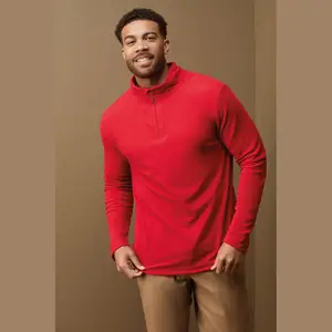 Unisex fleecový pulovr s polovičním zipem Classic