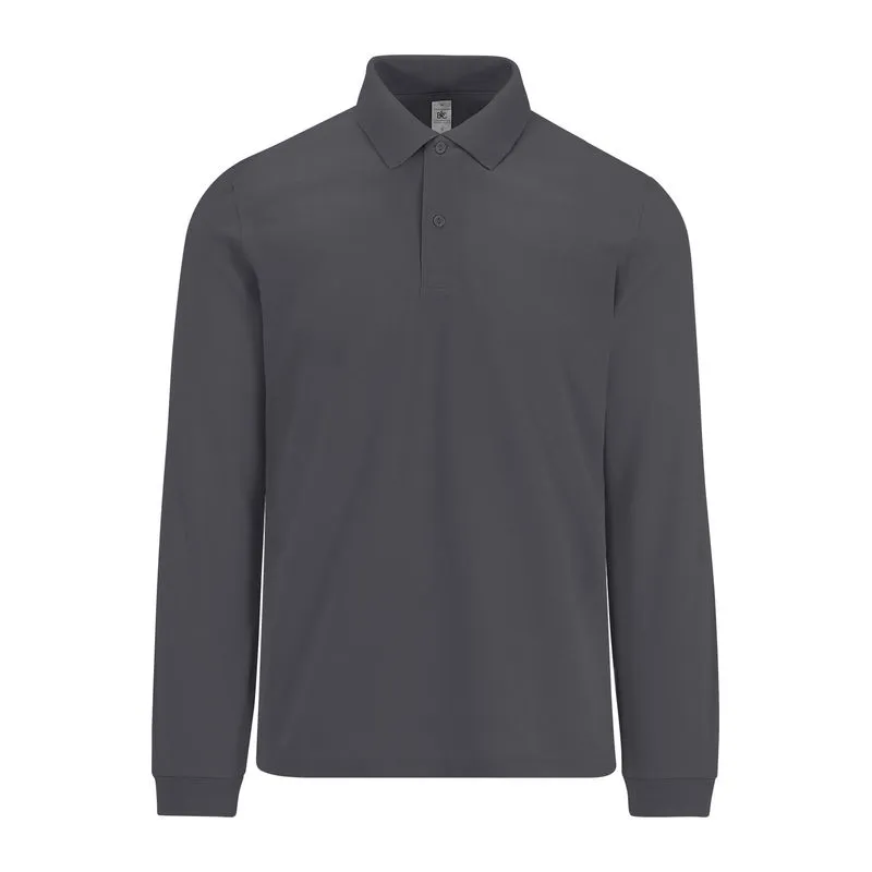 B&C My Polo 180 pánská polokošile s dlouhým rukáve