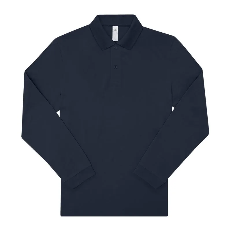 B&C My Polo 180 pánská polokošile s dlouhým rukáve