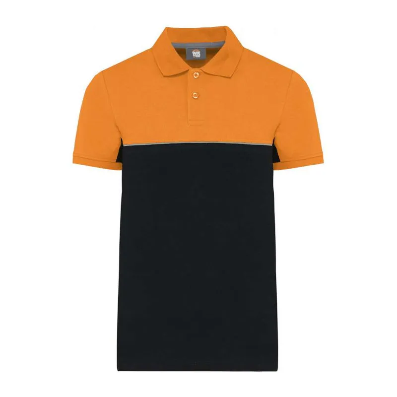 Unisex ekologické dvoubarevné polo s krátkým rukáv