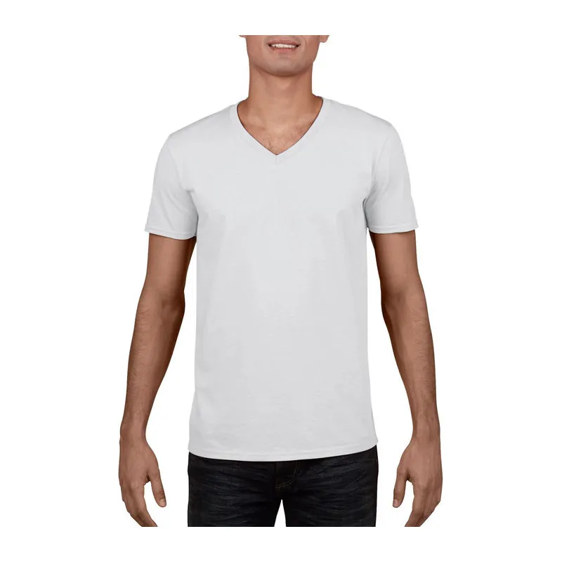 SOFTSTYLE® tričko pro dospělé s véčkovým výstřihem