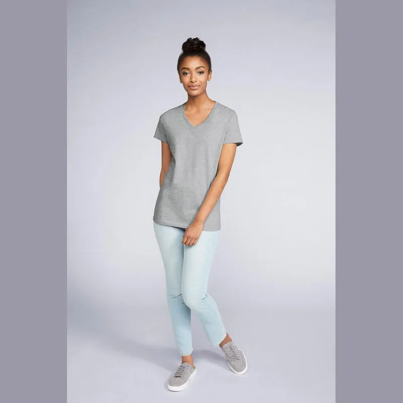 PREMIUM COTTON® dámské tričko s výstřihem do V