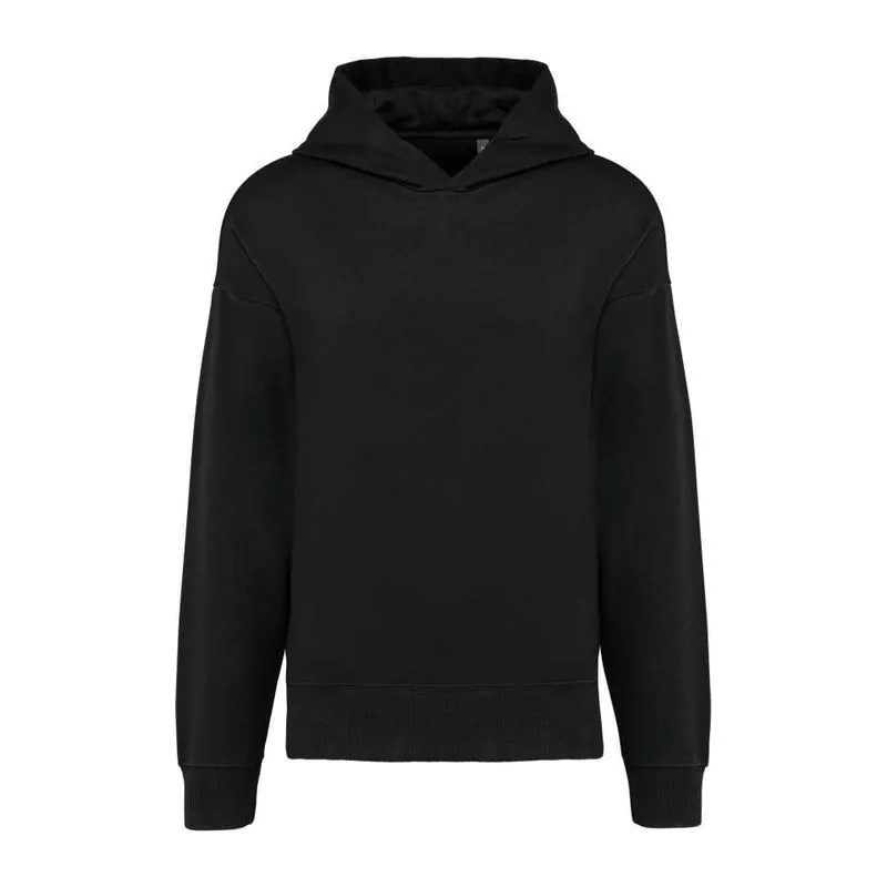 Unisex oversize mikina s kapucí a fleecovou podšív