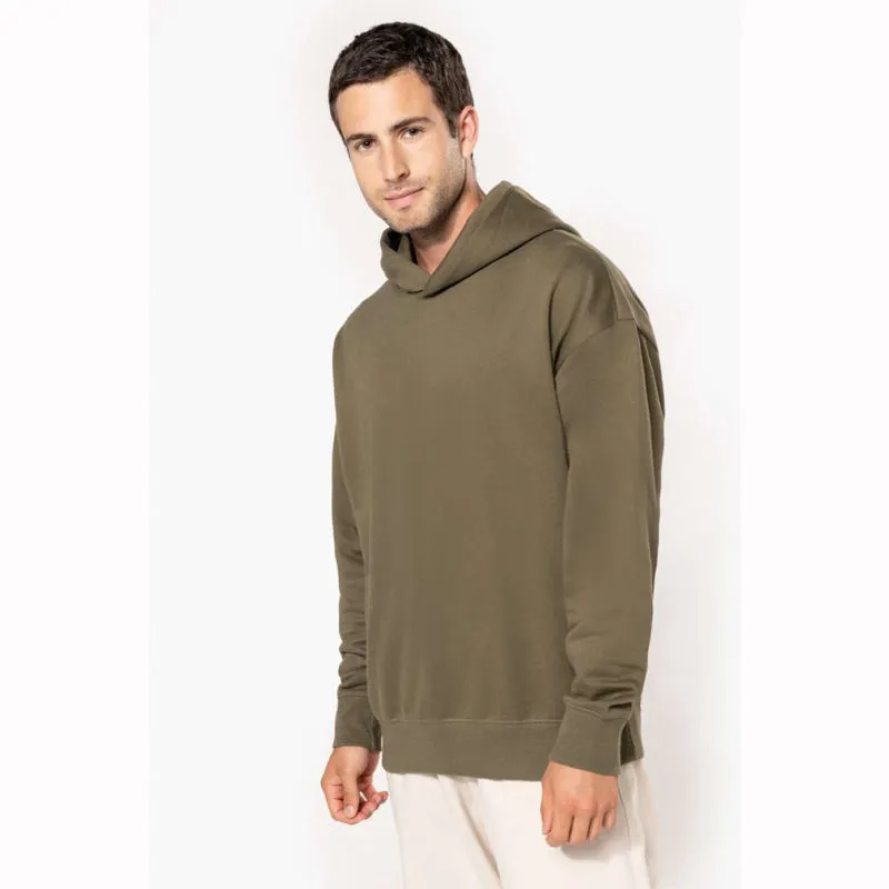 Unisex oversize mikina s kapucí a fleecovou podšív