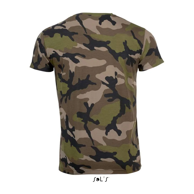 SOL'S Camo pánské tričko s kulatým výstřihem