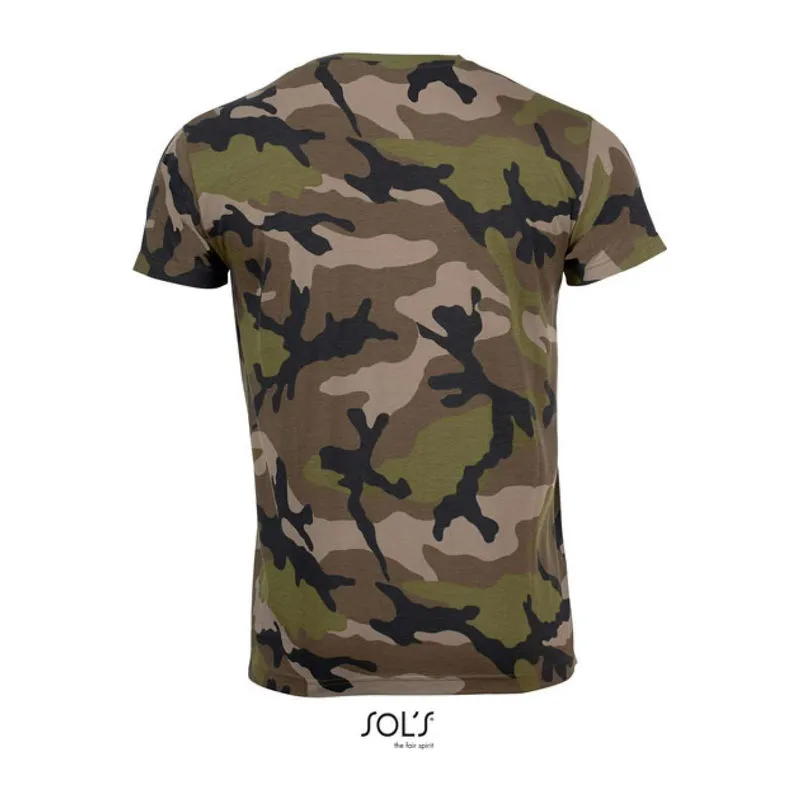 SOL'S Camo pánské tričko s kulatým výstřihem