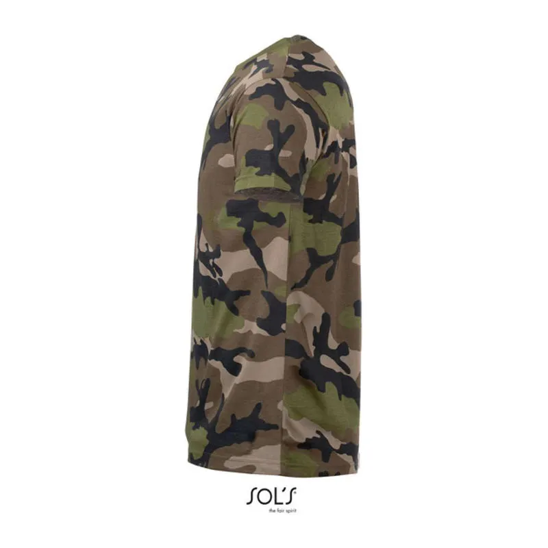 SOL'S Camo pánské tričko s kulatým výstřihem