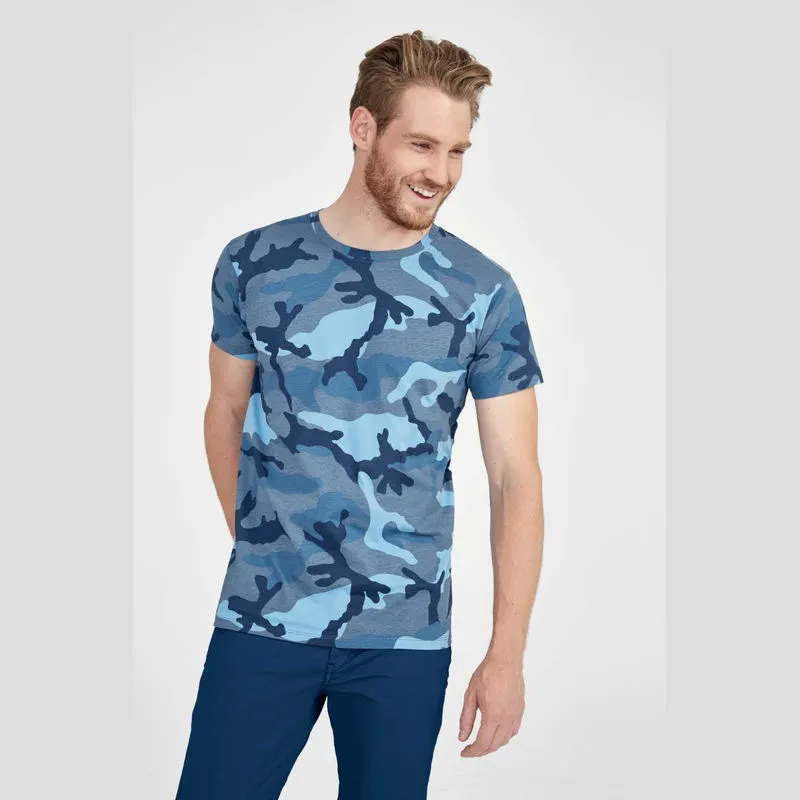 SOL'S Camo pánské tričko s kulatým výstřihem