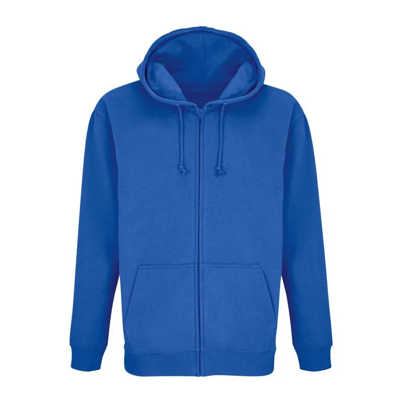 SOL'S Carter unisex mikina na celopropínací zip