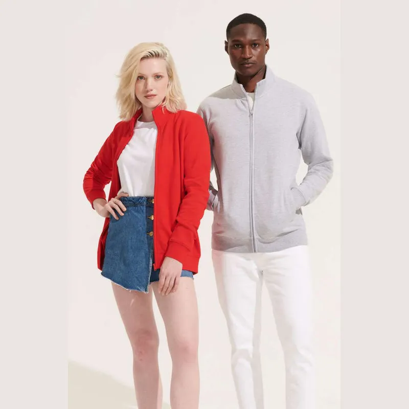 SOL'S Cooper unisex mikina s celopropínacím zipem