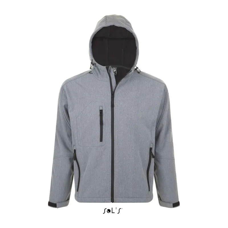 SOL'S Replay Men pánský softshell s kapucí