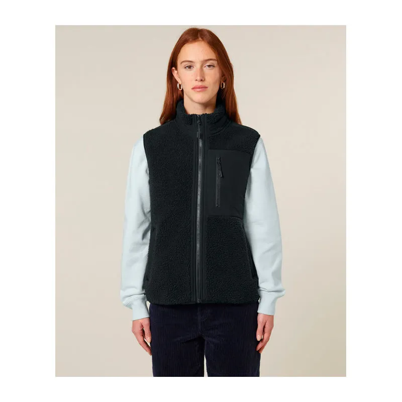 Liner unisex sherpa bunda bez rukávů