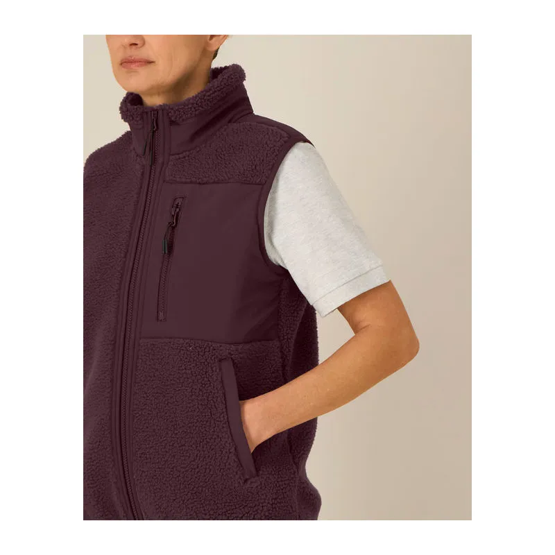 Liner unisex sherpa bunda bez rukávů