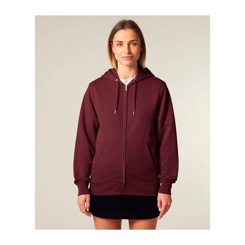 Connector 2.0 unisex medium fit mikina na zip s ka