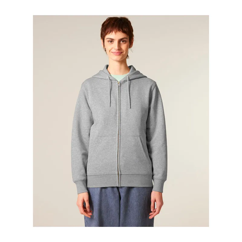 Connector 2.0 unisex medium fit mikina na zip s ka