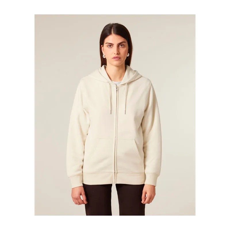 Connector 2.0 unisex medium fit mikina na zip s ka