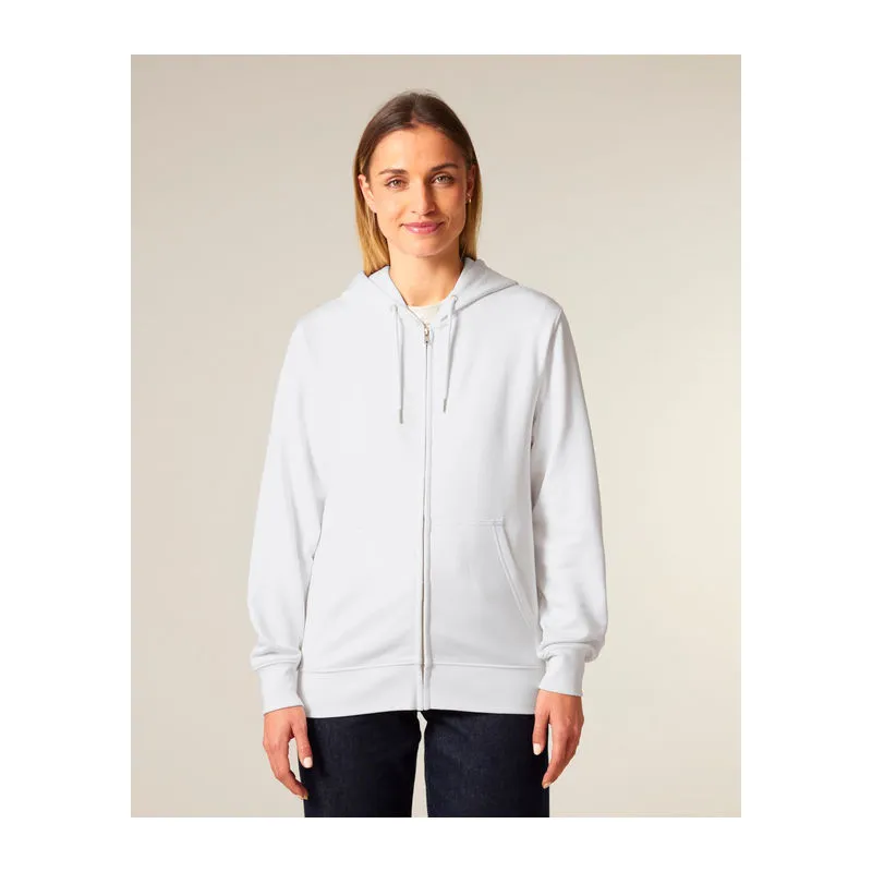 Connector 2.0 unisex medium fit mikina na zip s ka