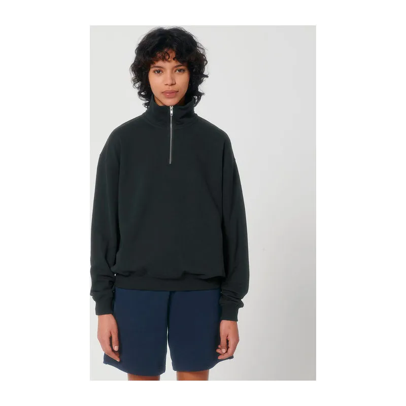 Miller Dry unisex boxy mikina se čtvrtinovým zipem