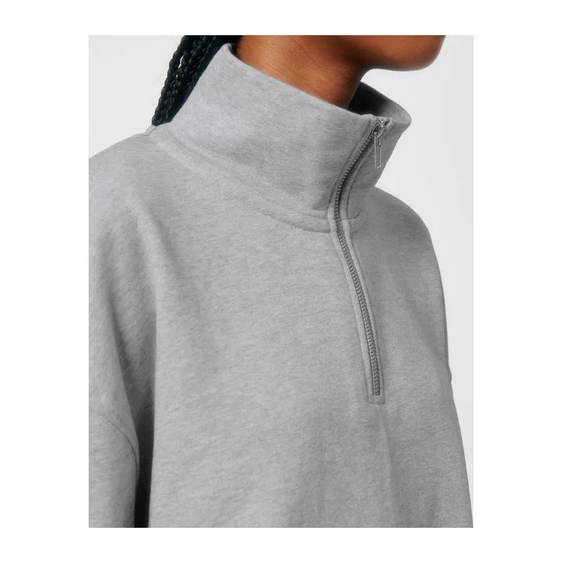 Miller Dry unisex boxy mikina se čtvrtinovým zipem