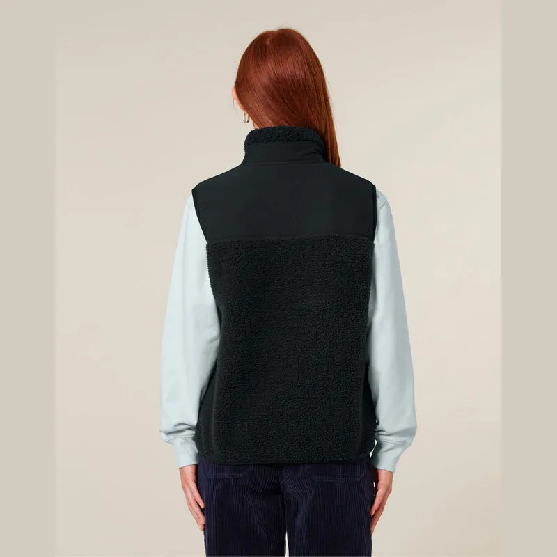 Liner unisex sherpa bunda bez rukávů