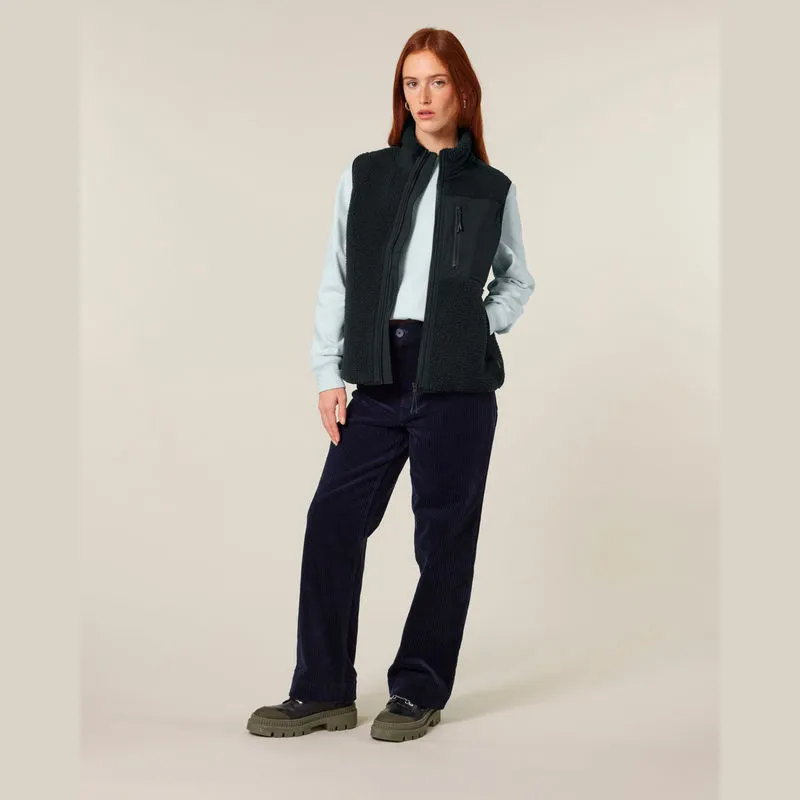 Liner unisex sherpa bunda bez rukávů