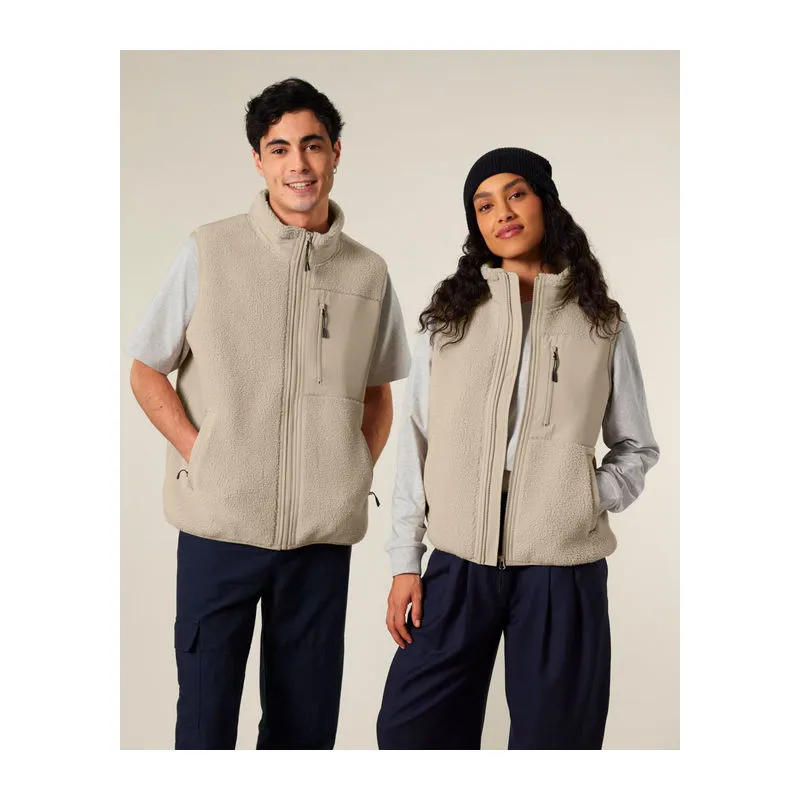 Liner unisex sherpa bunda bez rukávů