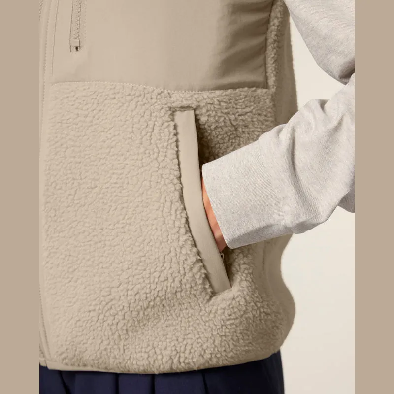 Liner unisex sherpa bunda bez rukávů