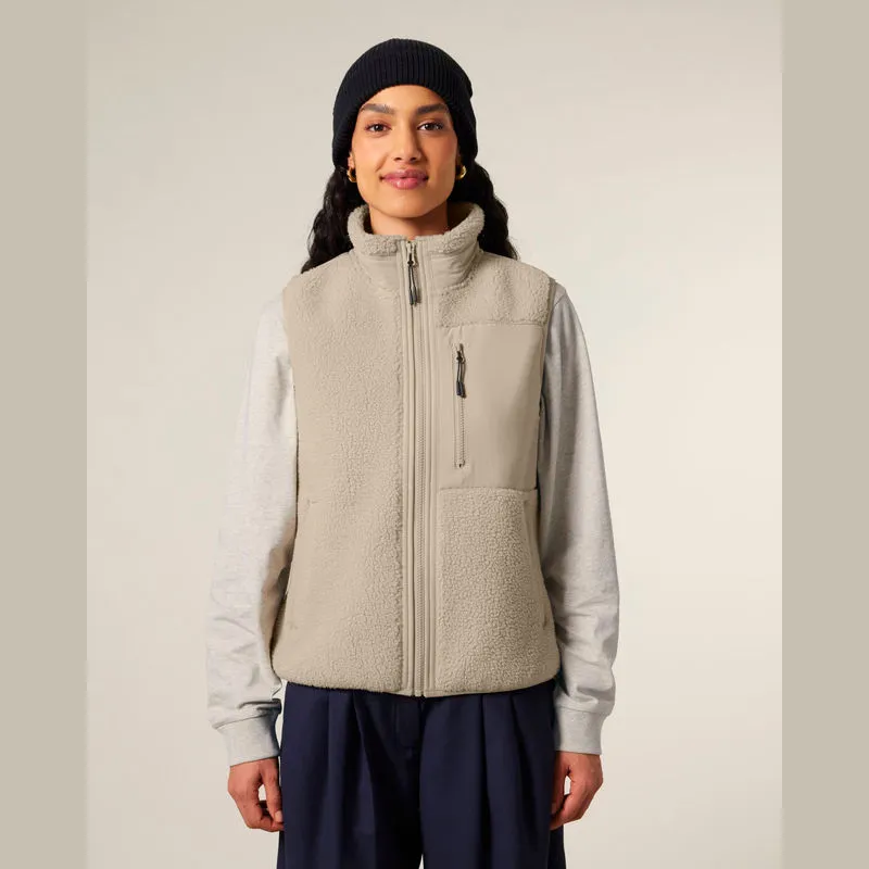 Liner unisex sherpa bunda bez rukávů