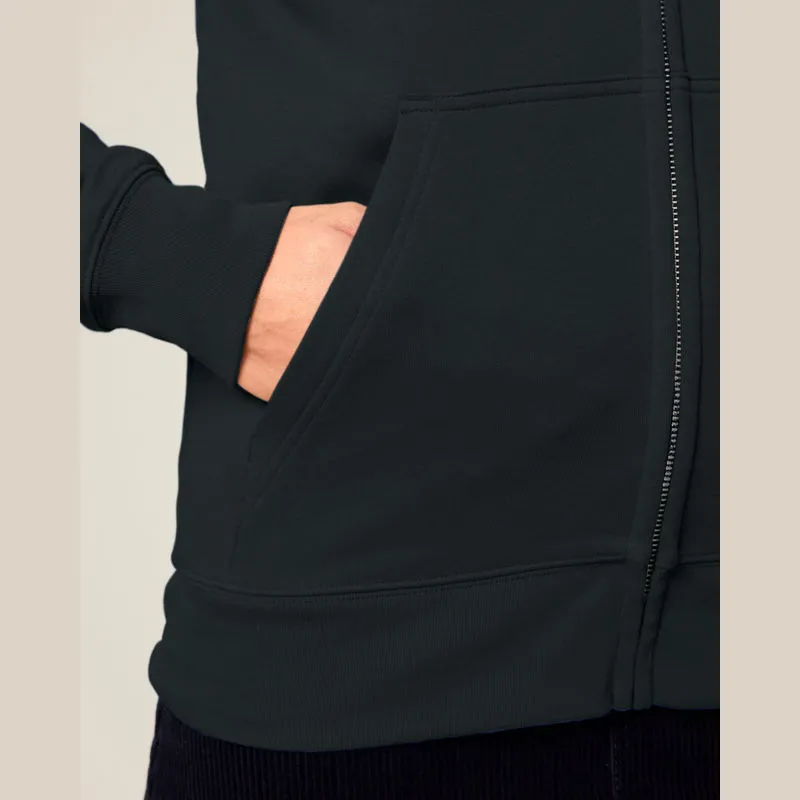 Connector 2.0 unisex medium fit mikina na zip s ka