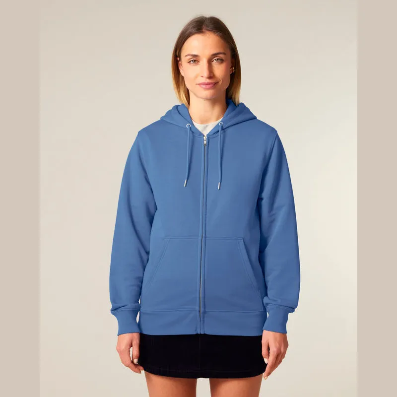 Connector 2.0 unisex medium fit mikina na zip s ka