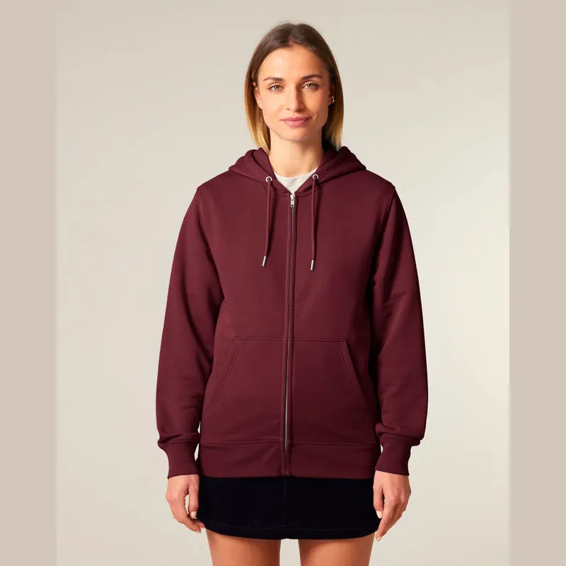 Connector 2.0 unisex medium fit mikina na zip s ka