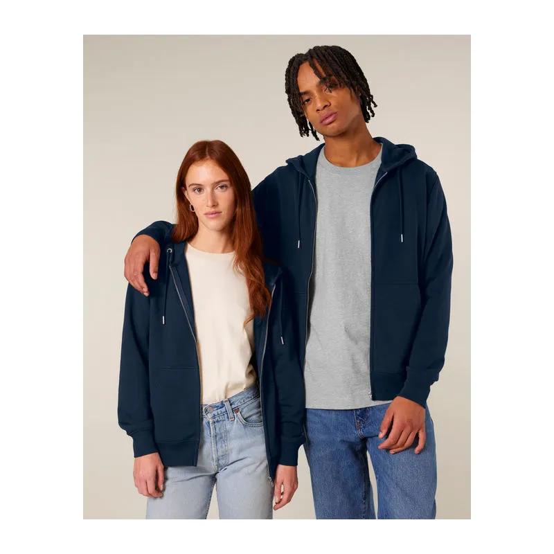 Connector 2.0 unisex medium fit mikina na zip s ka
